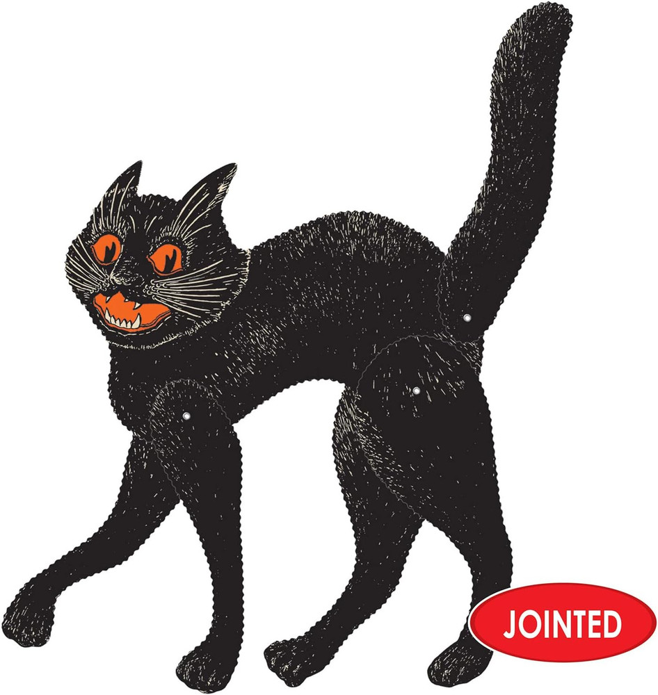 Jointed Scratch Cat - Black