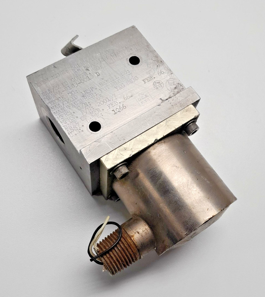 Surplus Futurecraft Solenoid Valve - Apollo Command Module - Rocket Engine NASA