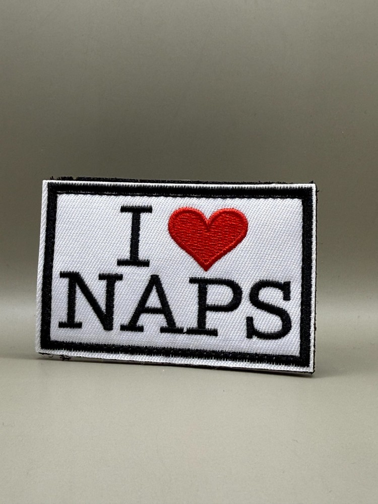 Tactical Morale Patch, Hook & Loop I Love Naps Funny