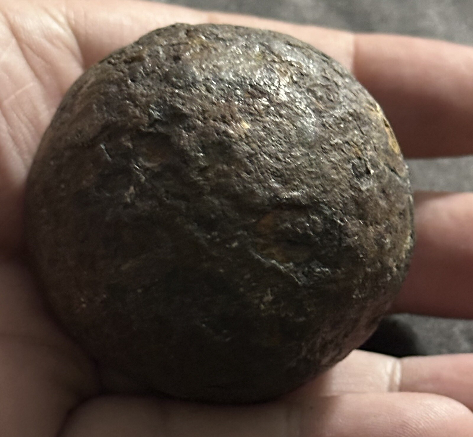 Antique Civil War 1 Lb (14.8oz) Ball 1 Pounder 2” Artillery GRAPE shot