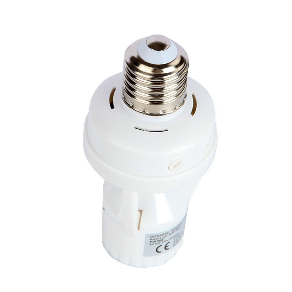 Infrared PIR Motion Sensor E27 LED Light Lamp Bulb Holder Socket Switch 110/220V