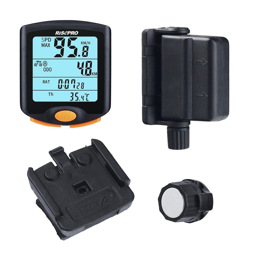 Wireless Bicycle Speedometer Bike Odometer Cycling Multi Function with Backlight