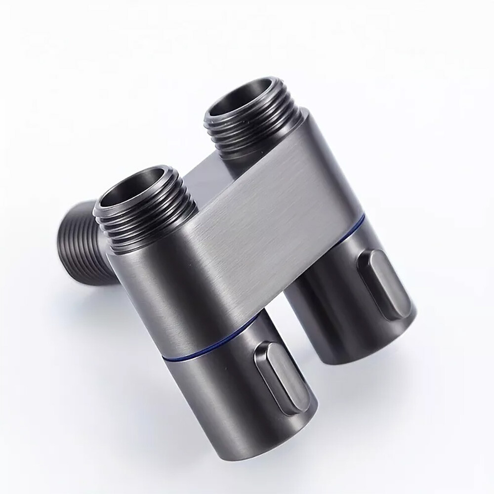 Toilet Faucet Splitter 2 Way 1-In-2-Out Dual Control Valve for Bidet and Shower.
