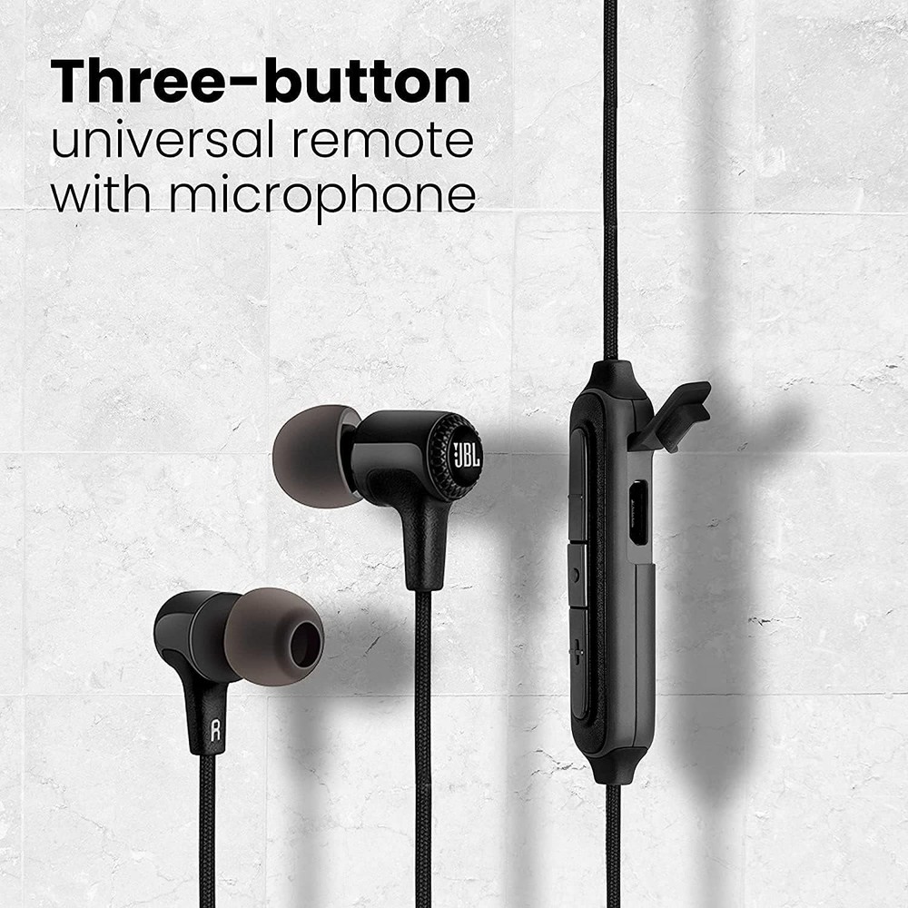 JBL E25BT Bluetooth earphone Black multi point correspondence / call possibility