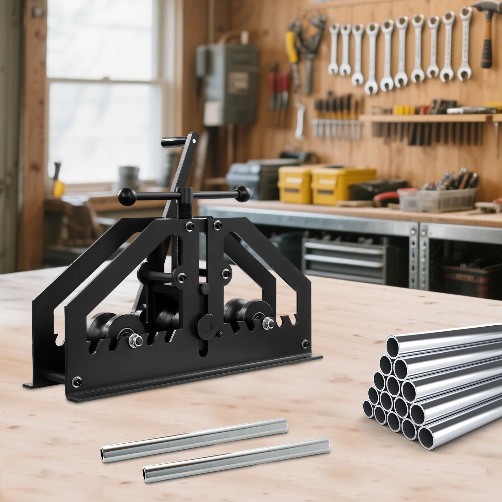 US Heavy Duty TR-60 Round Tube Roller Industrial Portable Tube Roll Bender NEW