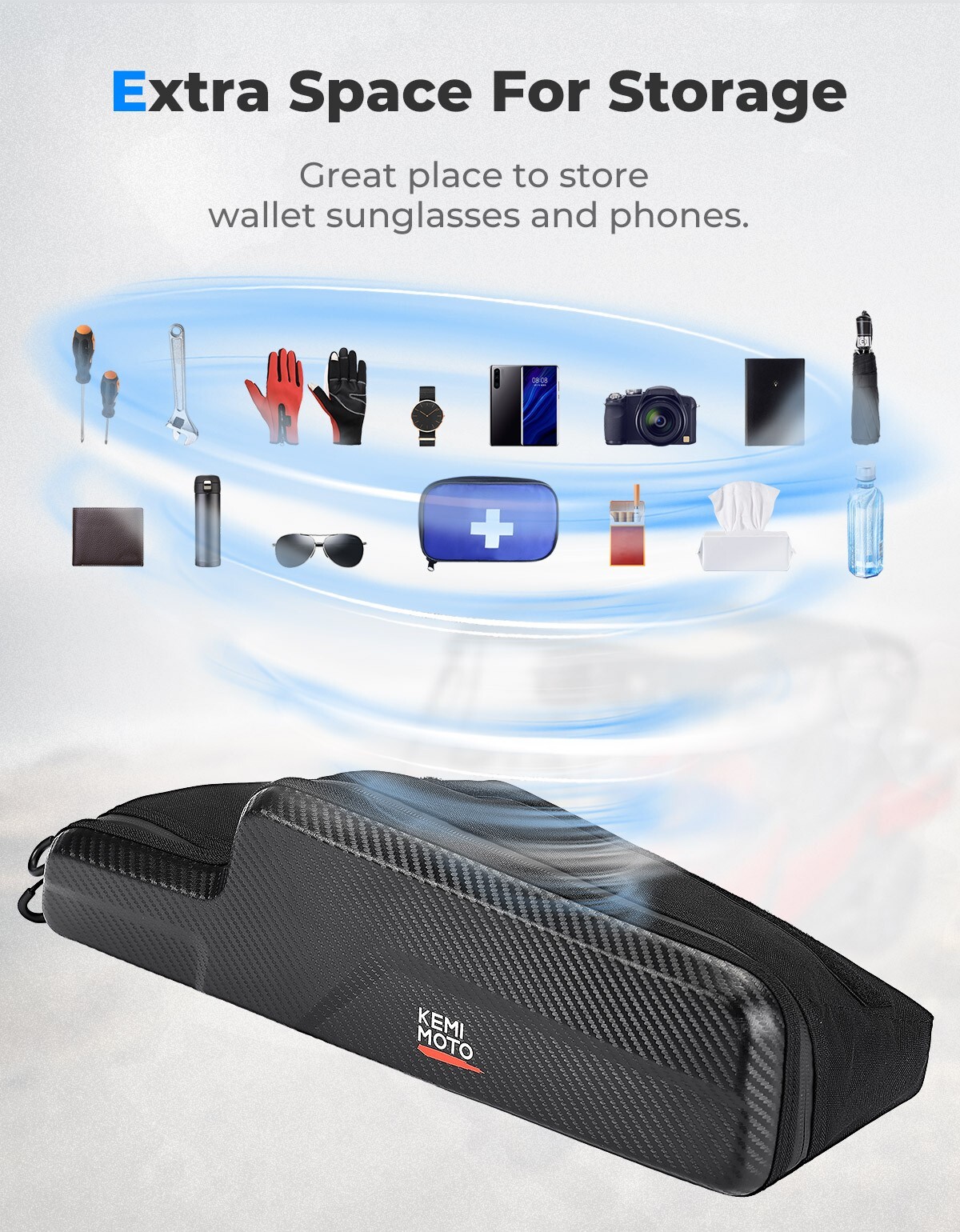 UTV Dashboard Bag Dash Storage Bag For Polaris General 1000/ XP 4 1000 2016-2024