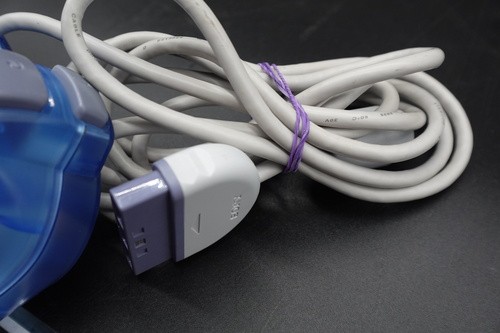 Sony PlayStation PS one Dualshock Analog Controller Clear Blue SCPH-110 Tested