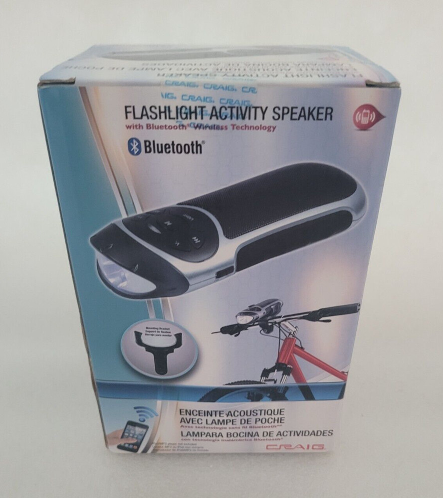 Craig - Flashlight Activity Speaker Bluetooth Wireless Technology - NEW