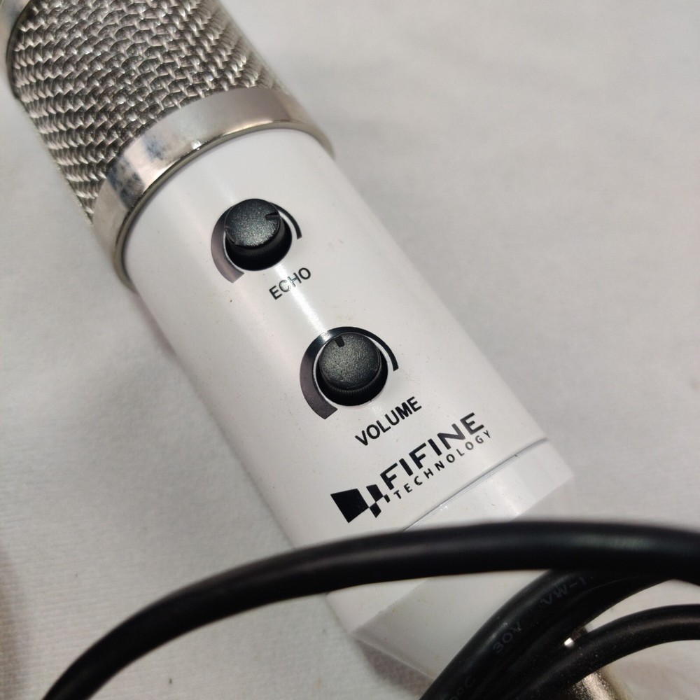 Fifine Microphone USB Socket Suitable for PC Macbook White