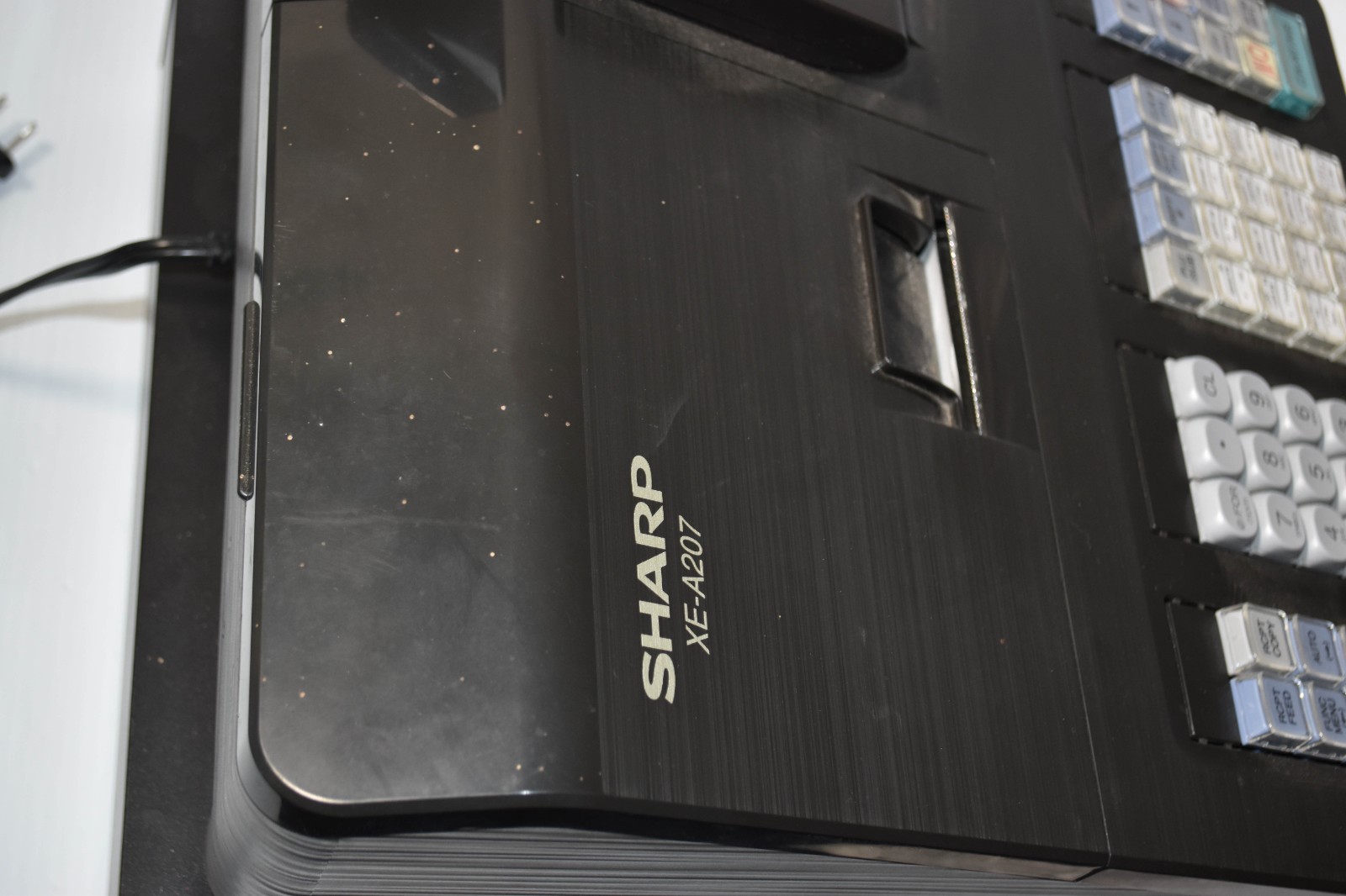 Sharp XE-A207 Electronic Cash Register - No Keys - Tested & Working