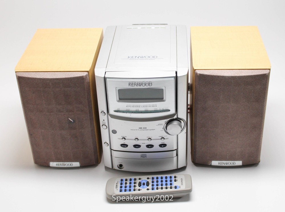 Kenwood HM-332  Mini Component System & Speakers -- KT