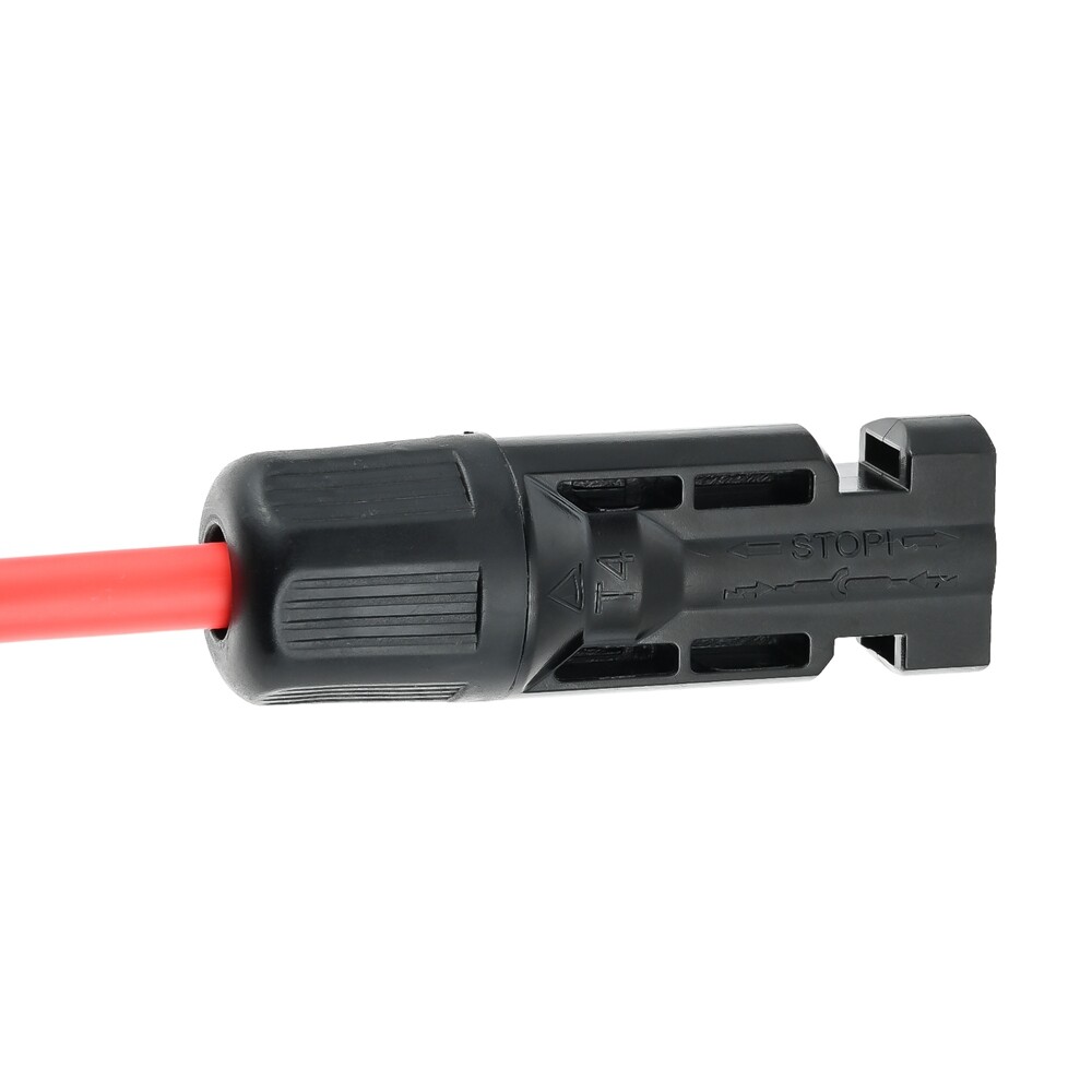 Solar Panel Cable Connector Kit 10AWG 60CM Solar Extension Cable for Solar Panel