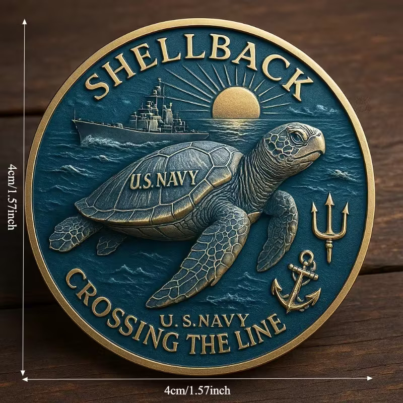 Navy Shellback Challenge Coin Collectable Commemorative Military B 1-pc