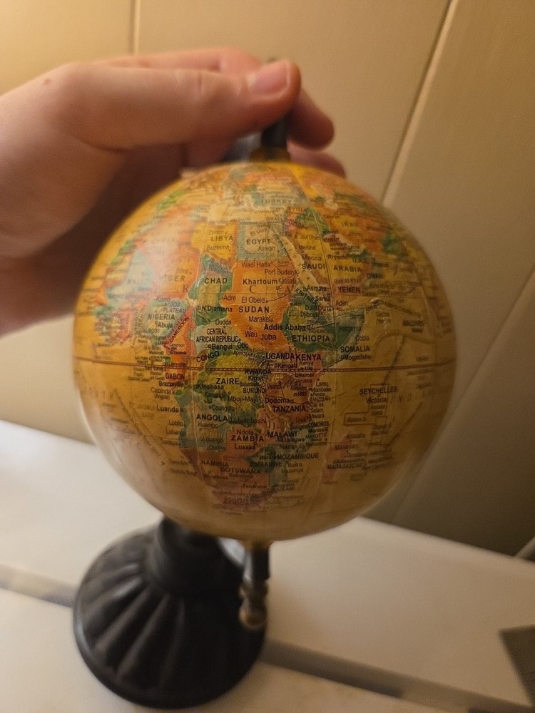 Table Top World Globe Decorative Desk Decor Tabletop Display 10"