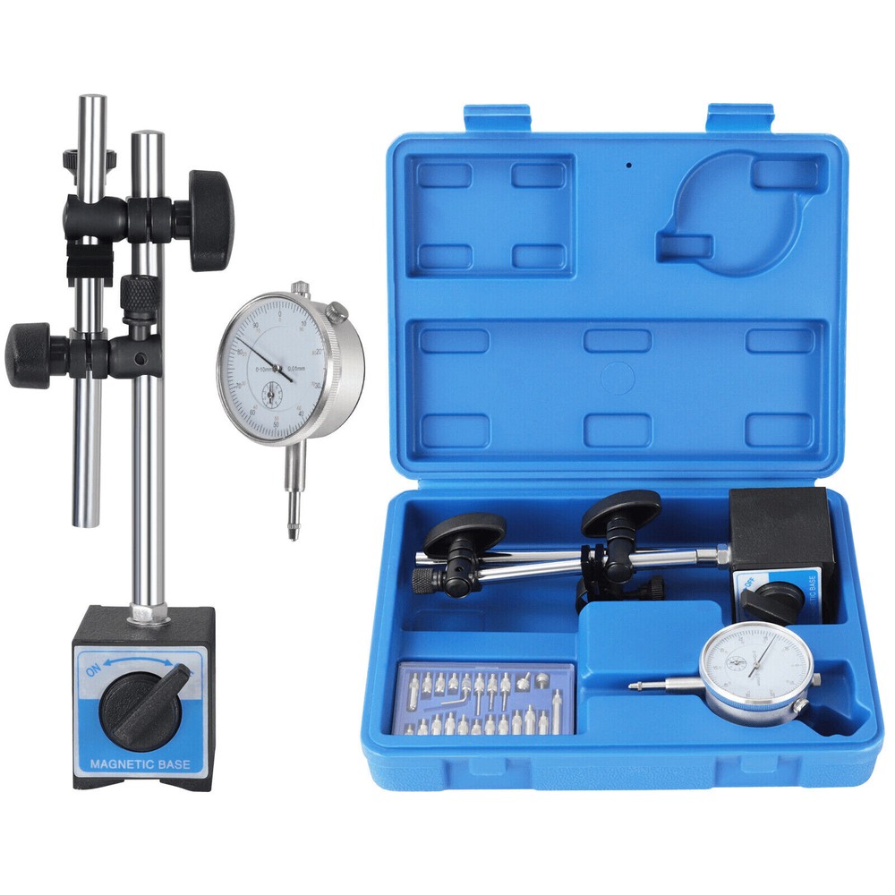 Dial Indicator with Magnetic Base and Point Precision Inspection KIT FAST