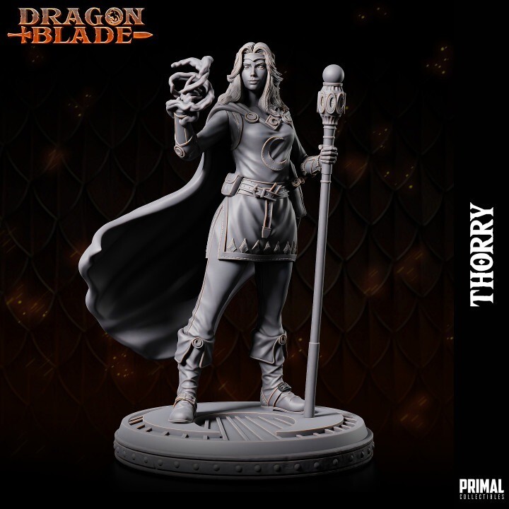 Dnd Thorry Moon Wizard Dragonlance 32mm Scale TTRPG