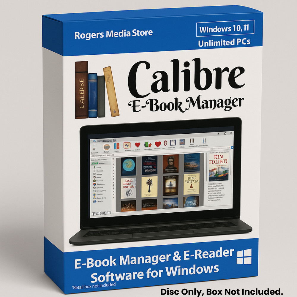 Calibre E-Book Manager & E-Reader Software for Windows on CD-ROM