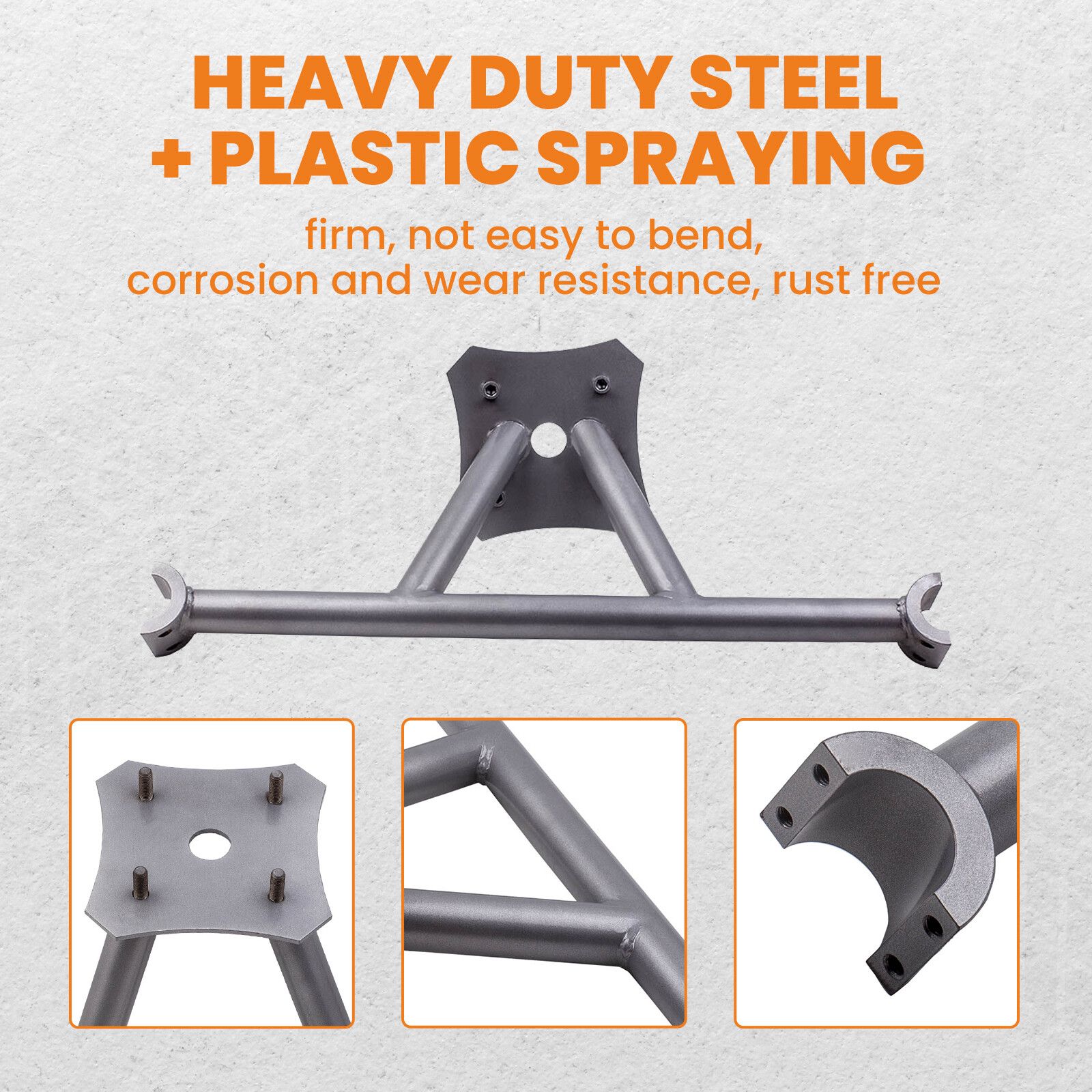 Spare Tire Carrier Mount Rack Bracket Wheel Holder For Polaris RZR XP 1000 14-22