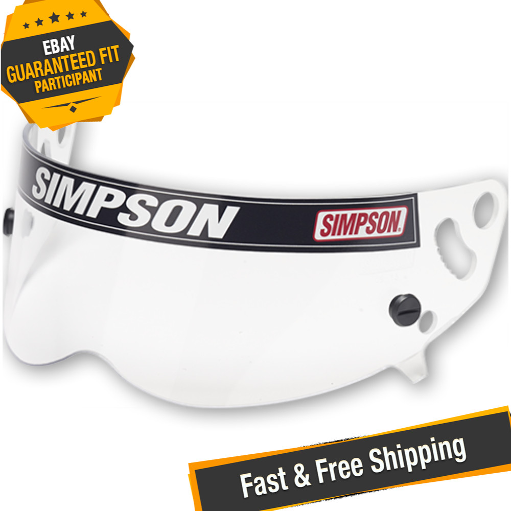 Simpson 89400A Clear Racing Helmet Replacement Shields