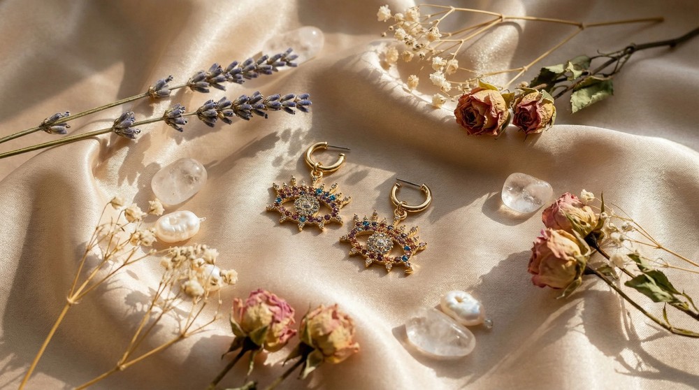Eveil Eye Crystal Earring