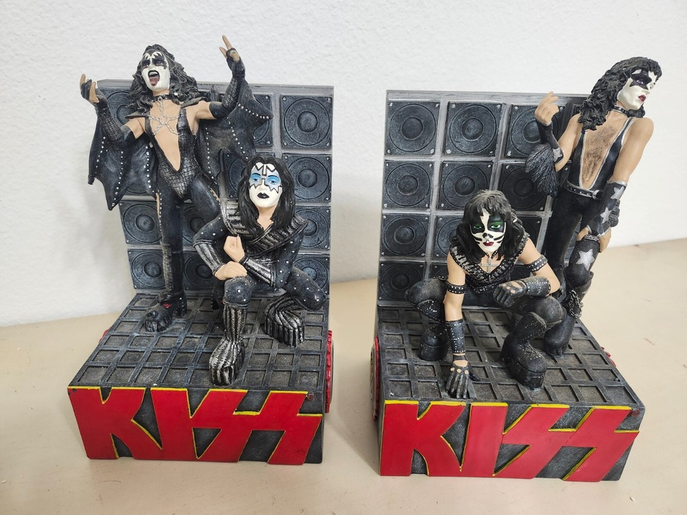 KISS RARE Heavy Duty Bookends Signature Series 1999 Catalog Ace Frehley COOL!