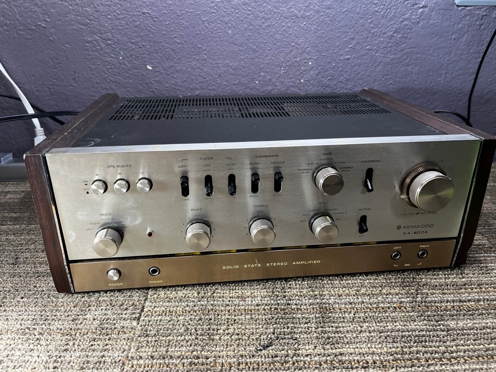 Kenwood KA-8004 Integrated Solid State Stereo Amplifier Untested 936736