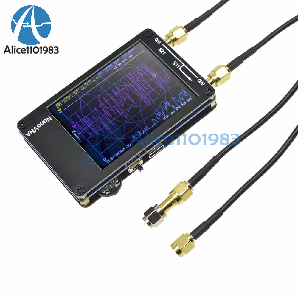 NanoVNA Vector Network Analyzer 2.8" HF VHF UHF Antenna Analyzer 50KHz-900MHz