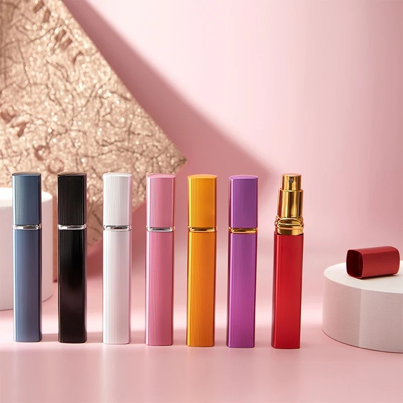 3PCS Empty Refillable Travel Glass Perfume Bottle With Spray Atomizer 12ml US