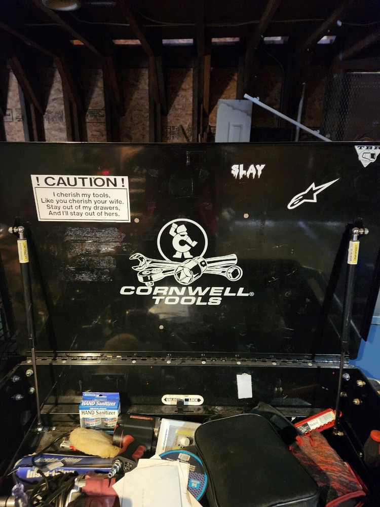 Cornwell, roll away service cart.