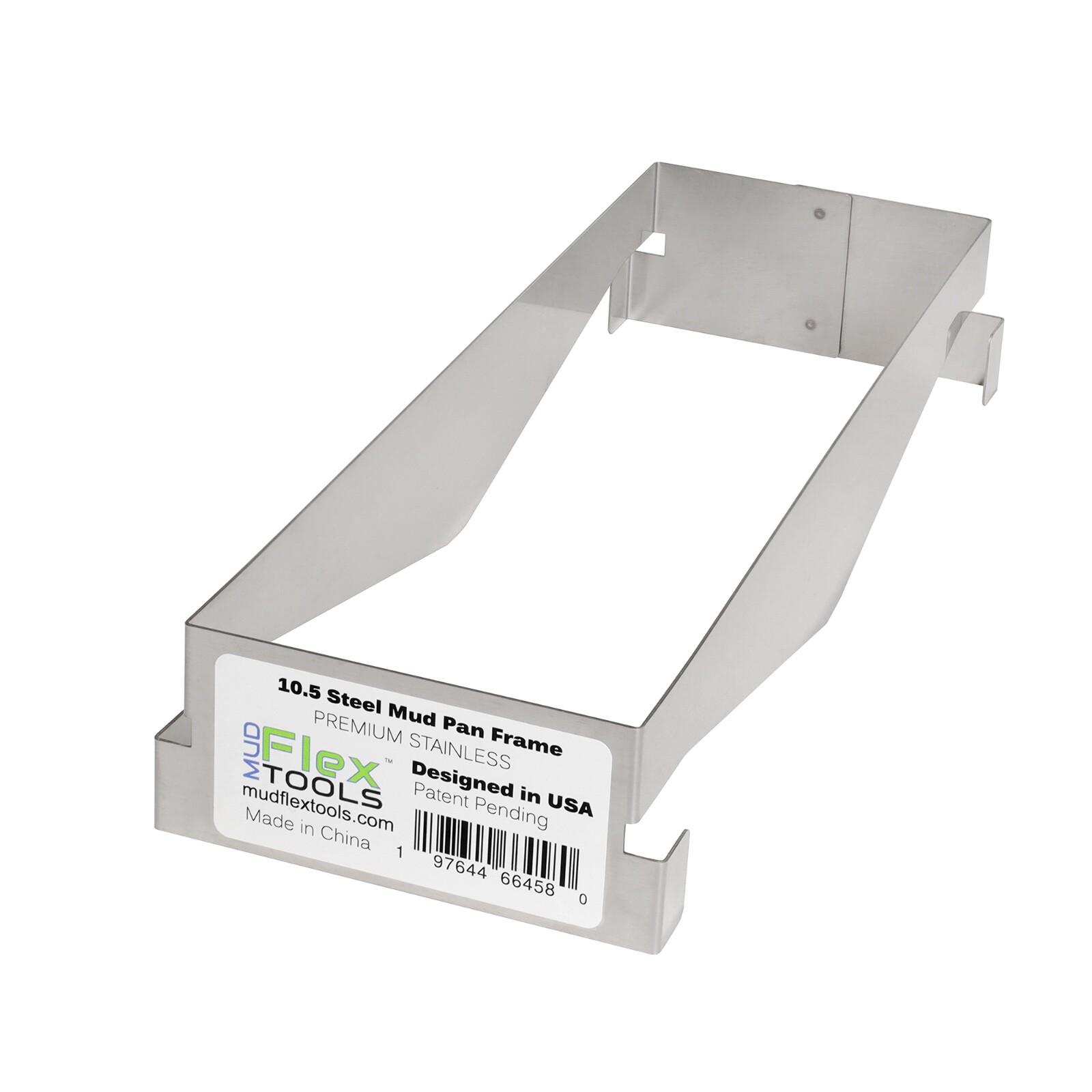 MUDFLEXTOOLS 10.5 Steel Mud Pan Frame -Attaches to MUDFLEX Drywall mud Pan