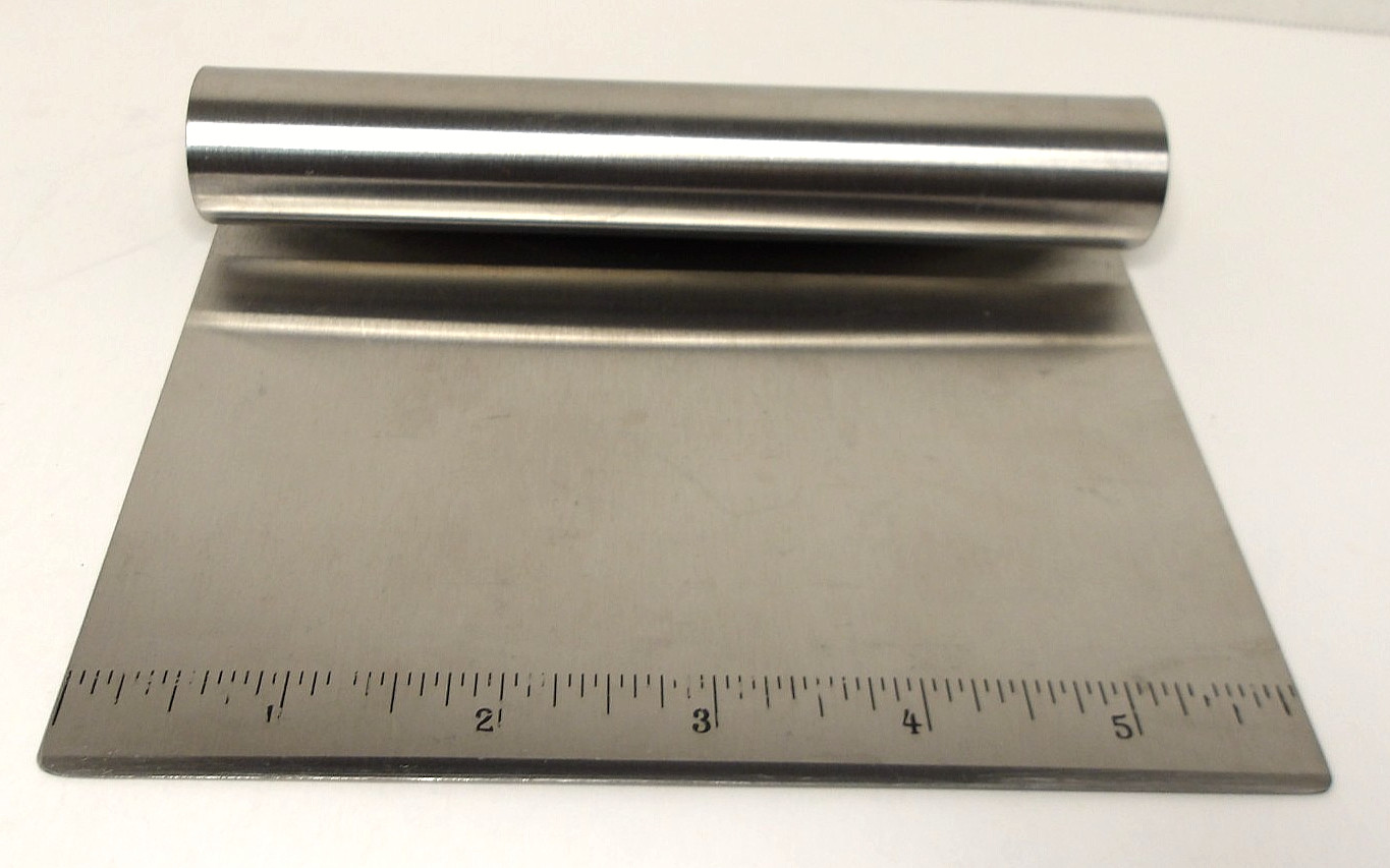 PROGRESSIVE Bash N' Chop Chef's Pastry Scraper, Stainless Steel, 6 in