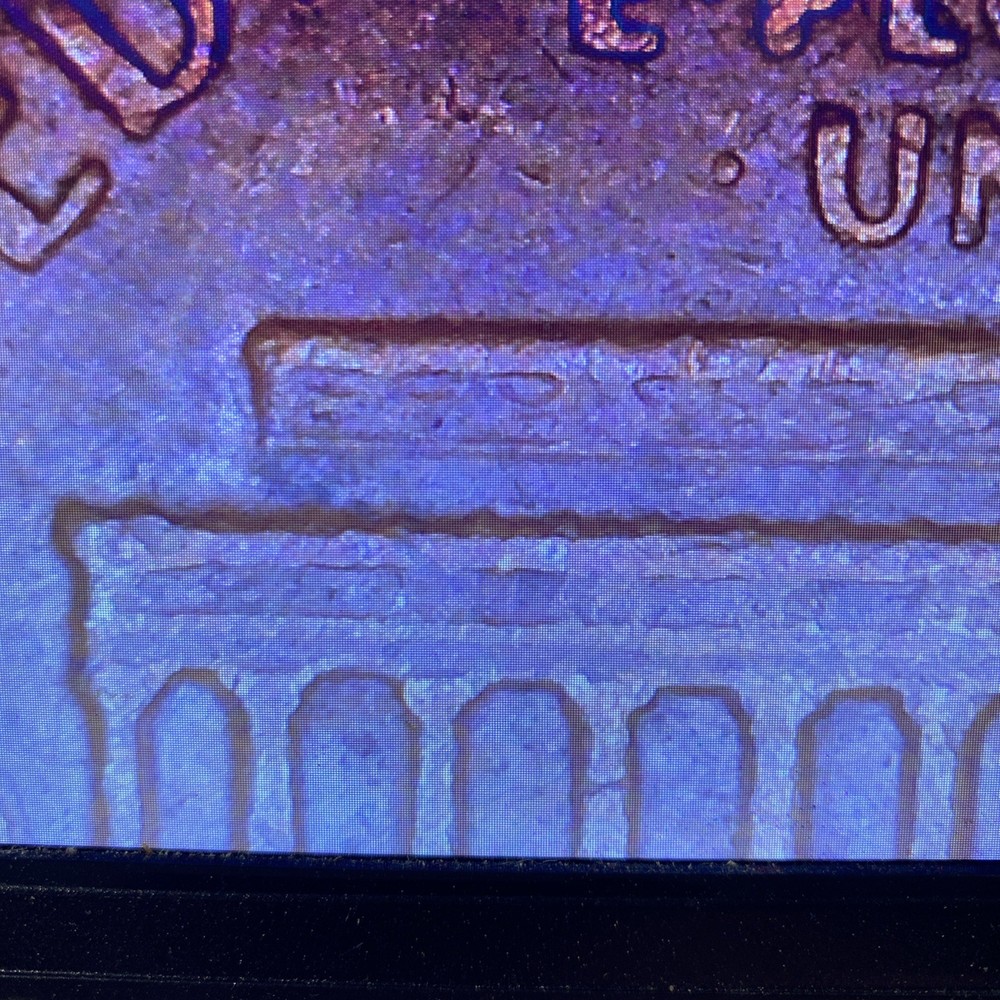 🔥1970 D, Lincoln Cent, "Floating Roof Error" weak FG Initials🔥
