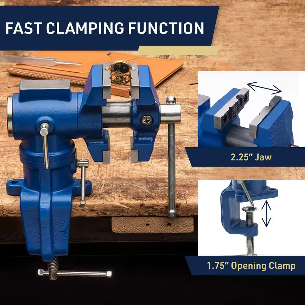 Bench Vise with Rotating Jaws
