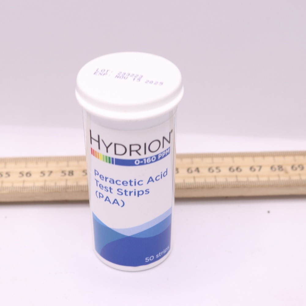 (50-Pk) Peracetic Acid Single Factor Test Strip 0-160ppm Range - Missing 1