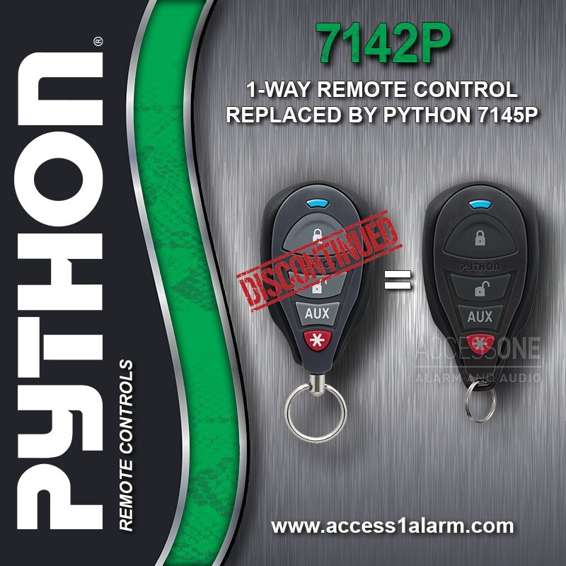Python 7142P 1-Way 4-Button Remote Control For 460MX 3105P New 7145P EZSDEI7141