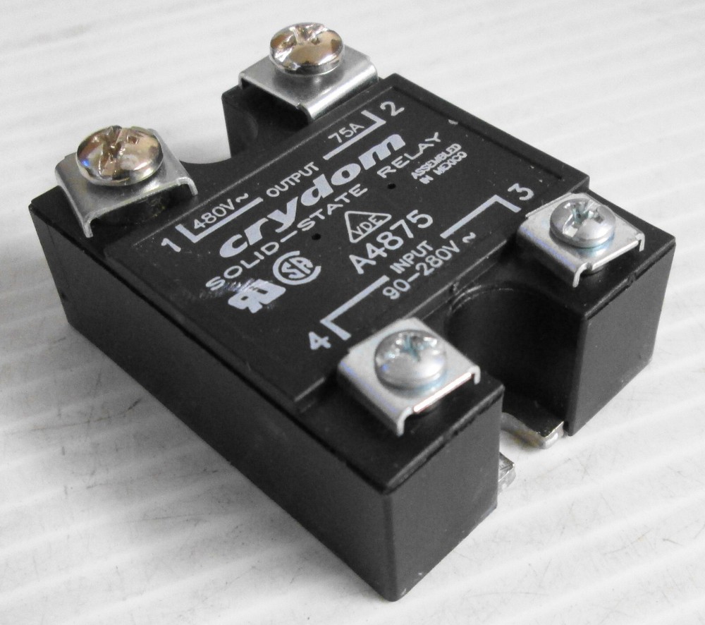 Crydom A4875 Solid State Relay 480VAC 75A 90-280VAC