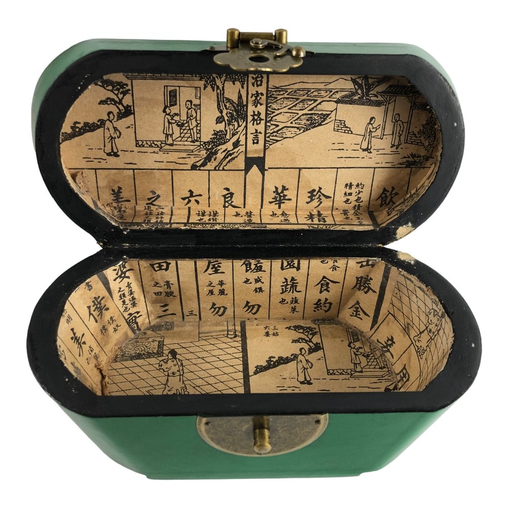 Painted Ingot Shaped Chest with Latch