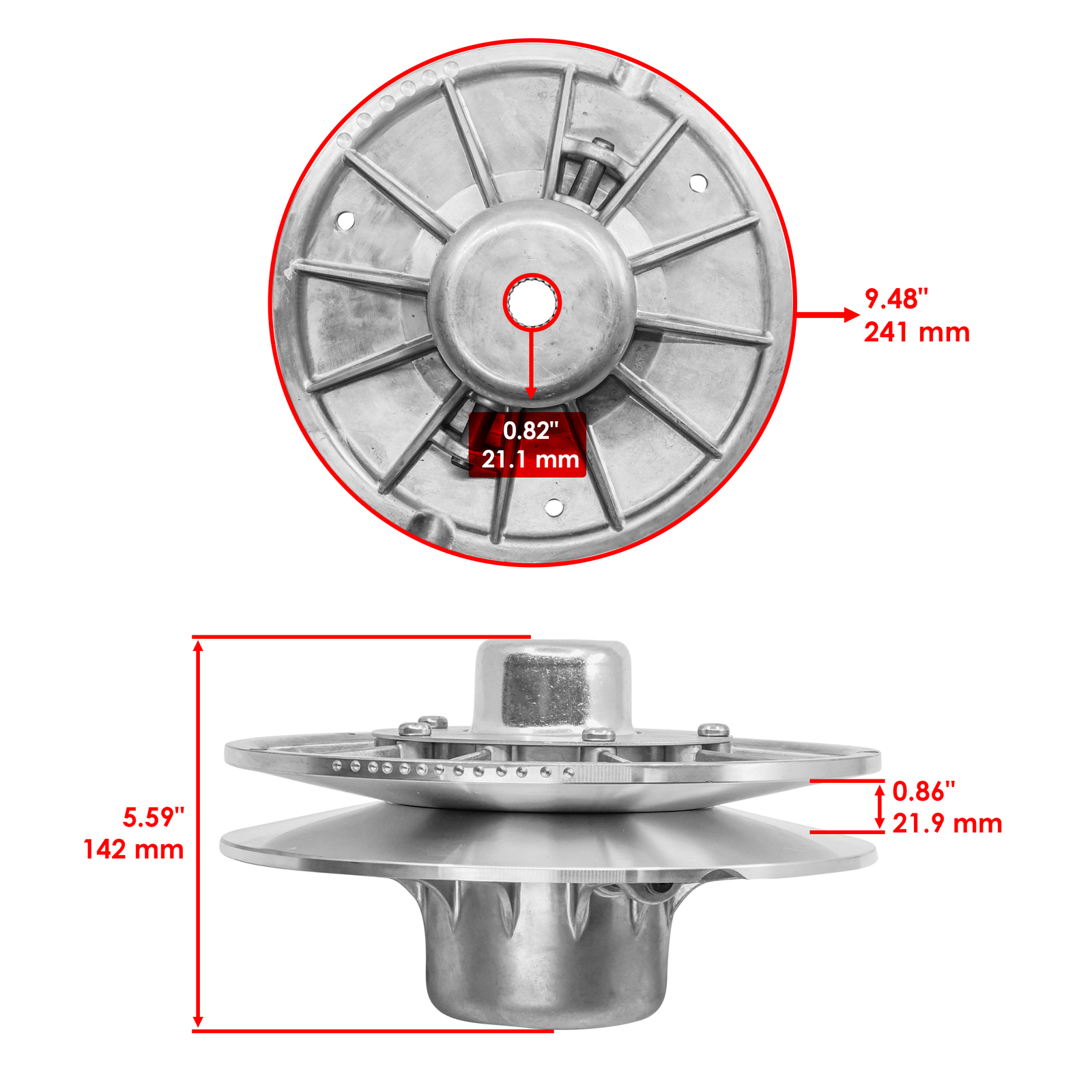 1323255 1323013 Primary & Secondary w/ Clutch Belt For Polaris Ranger 500 17-21