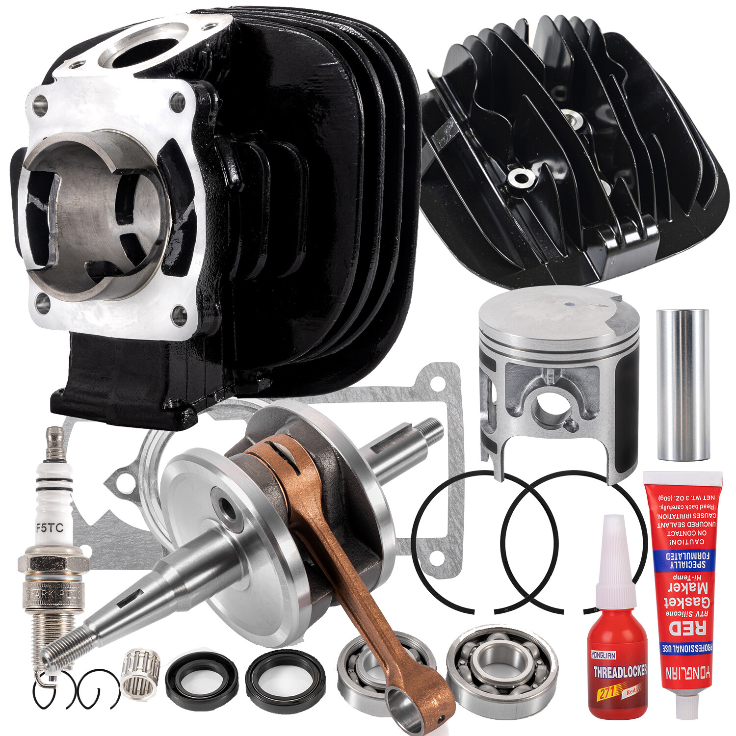 FOR Yamaha Blaster 200 66mm Piston Cylinder Crank Motor Rebuild Gasket Seal Kit