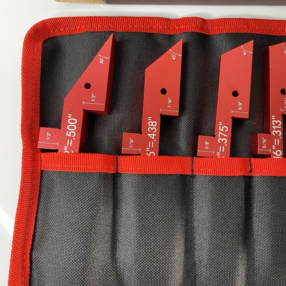 7 PCS Router Table Setup Bars,Height Depth Angle Woodworking and Storage Pouch