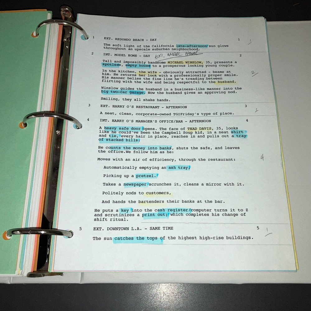 NET WORTH (7/16/98) Asst. Dir. LOADED FINAL DRAFT SCRIPT & PRODUCTION BINDER+COA