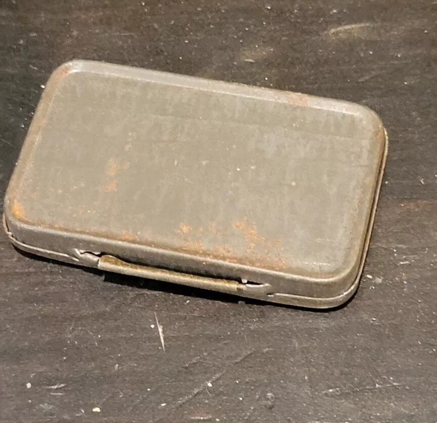 Gramophone phonograph needle tin Japanese Glory Rooster Cockerel Empty