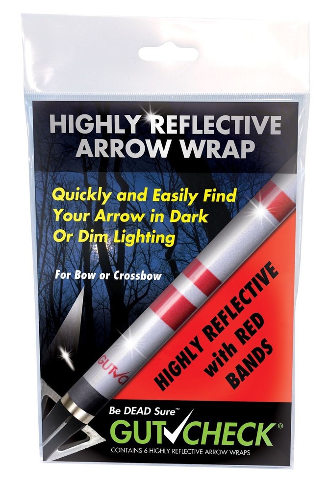 GutCheck Indicators HIGHLY REFLECTIVE RED Arrow Wraps  (Item # GCR3003)