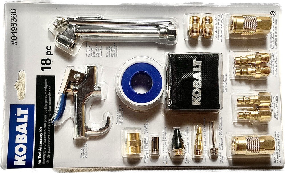 Kobalt Air Tool Accessory Kit 18 Pc
