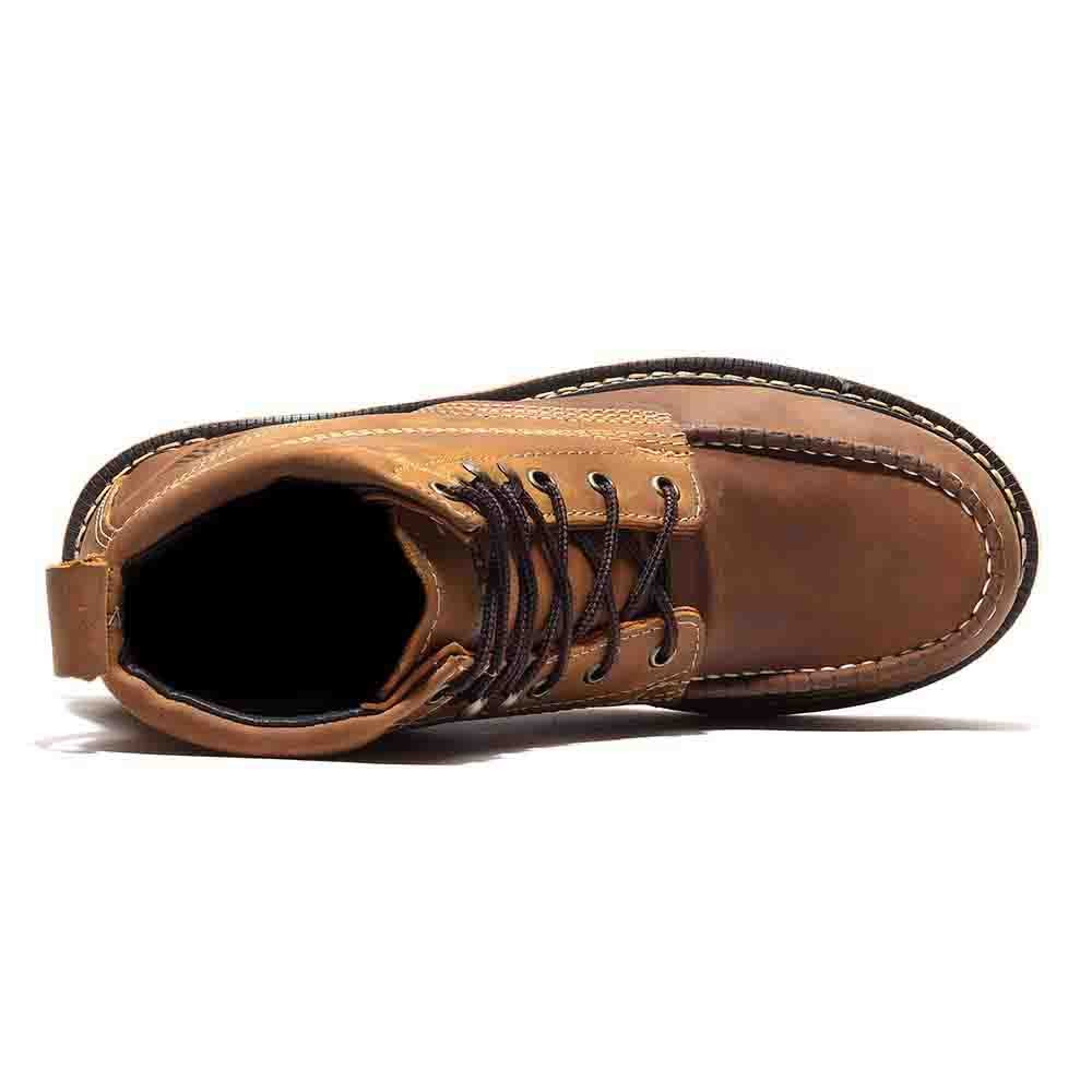 BONANZA Brown Full Grain Saddle Leather Work Boot