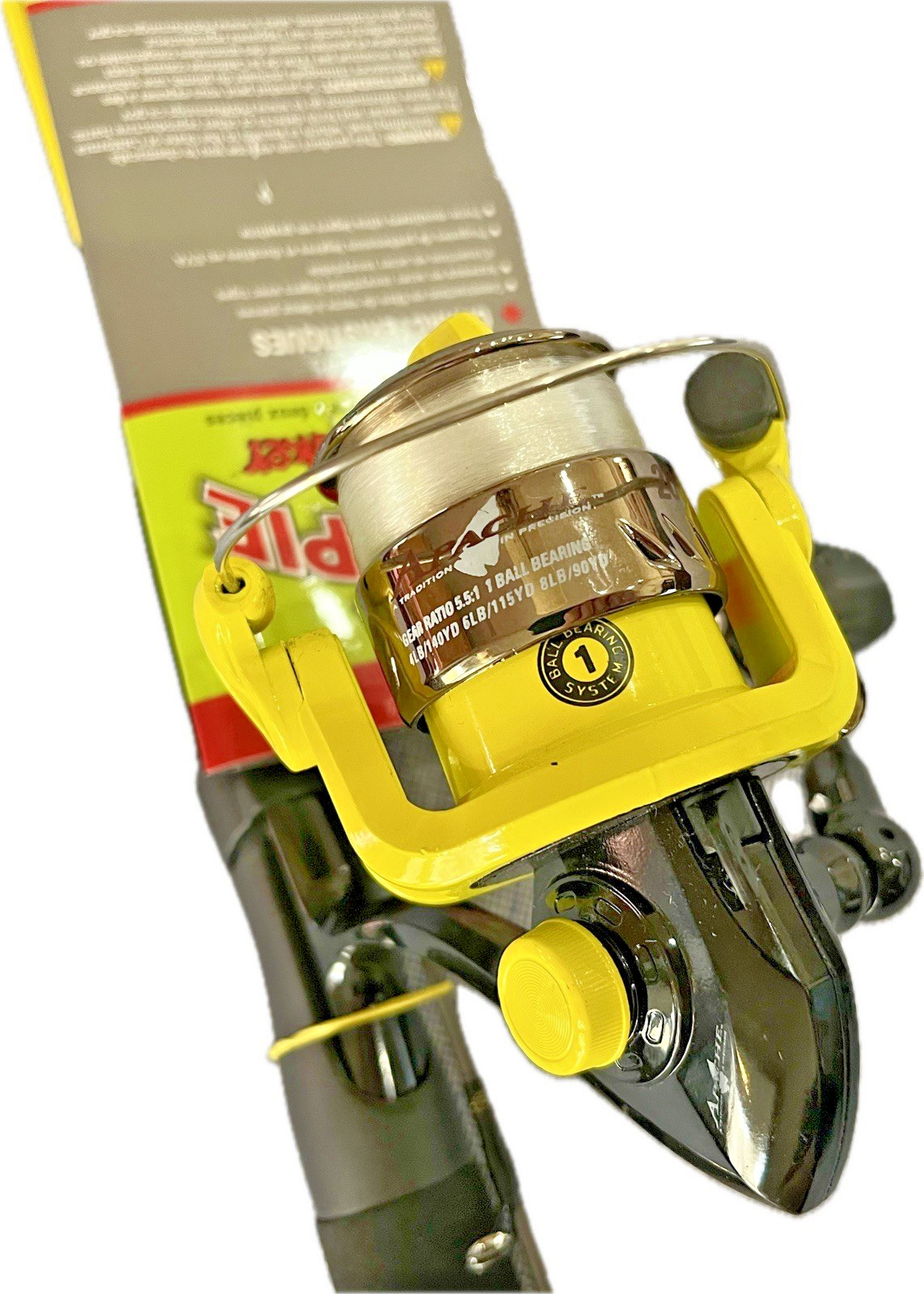 NEW APACHE Spinning Reel 5.5:1 Ratio w 4’6” LEWS Crappie Slab Shaker Lt Wt Rod