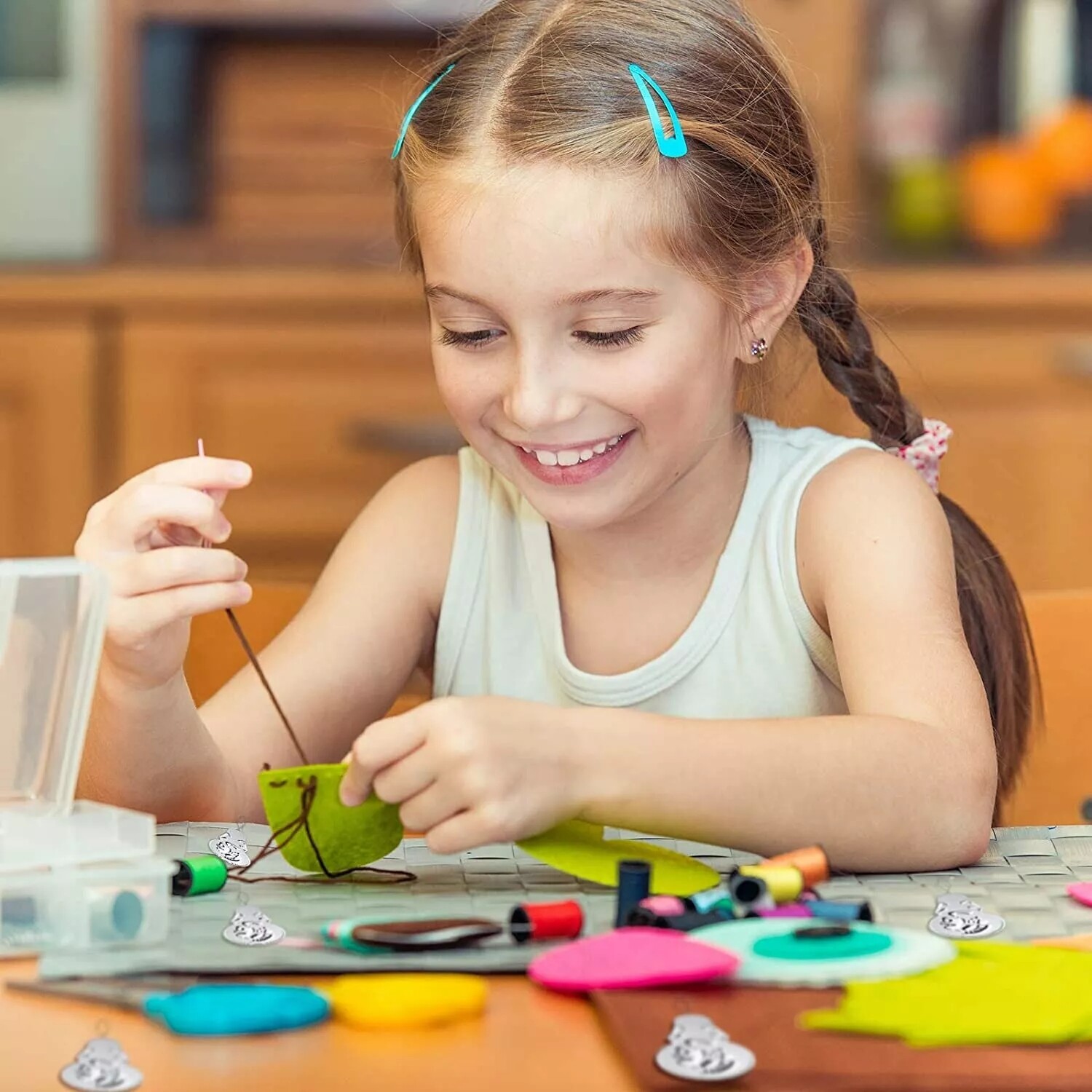 100x Metal Wire Needle Threader Silver Hand Sewing Stitch Insertion Tool 1.7" US