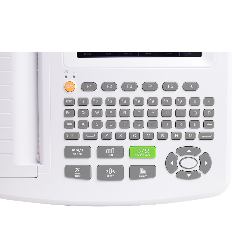 Portable 12-Lead ECG Machine w printing & interpretation for Professional Usage