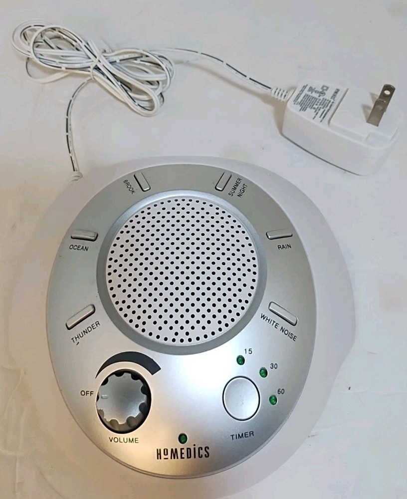 Homedics Sound Spa Portable Machine 6 Modes Timer Function Cord & Battery Tested