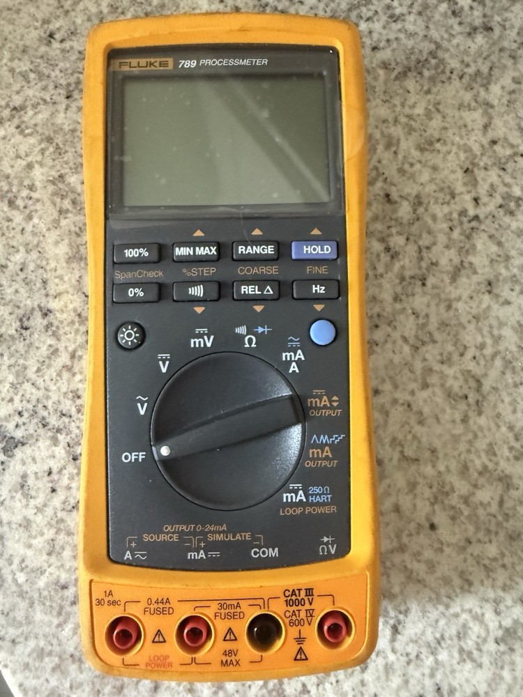 Fluke 789 Process Calibrator ProcessMeter Current Calibrator Yellow